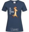 Women's T-shirt Тімон Be mine Pumbaa navy-blue фото