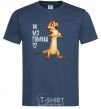 Men's T-Shirt Тімон Be mine Pumbaa navy-blue фото