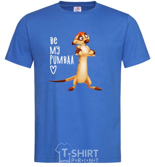 Men's T-Shirt Тімон Be mine Pumbaa royal-blue фото