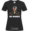 Women's T-shirt Rafiki no wories hakuna matata black фото