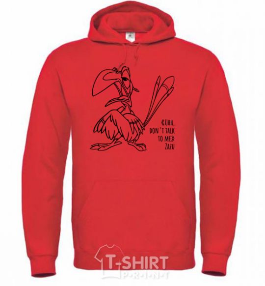 Men`s hoodie Zazu dont talk to me bright-red фото