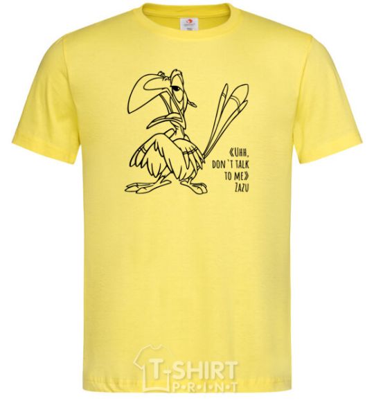 Men's T-Shirt Zazu dont talk to me cornsilk фото