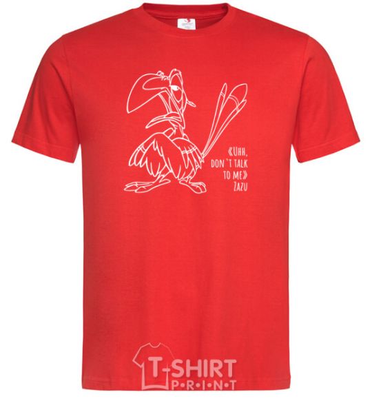 Men's T-Shirt Zazu dont talk to me red фото