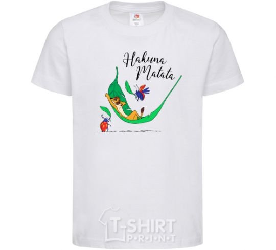 Kids T-shirt Hakuna Matata White фото