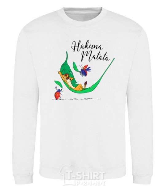 Sweatshirt Hakuna Matata White фото