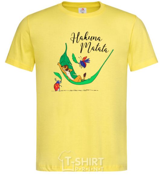 Men's T-Shirt Hakuna Matata cornsilk фото