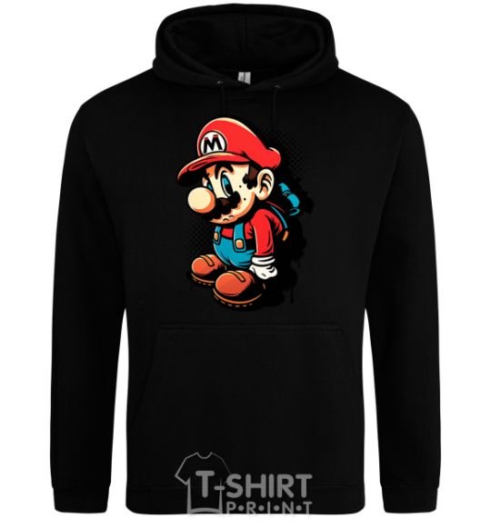 Men`s hoodie Super Mario black фото