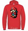 Men`s hoodie Super Mario bright-red фото