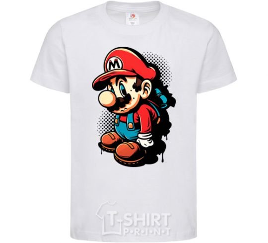 Kids T-shirt Super Mario White фото