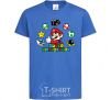 Kids T-shirt Super birthday boy royal-blue фото