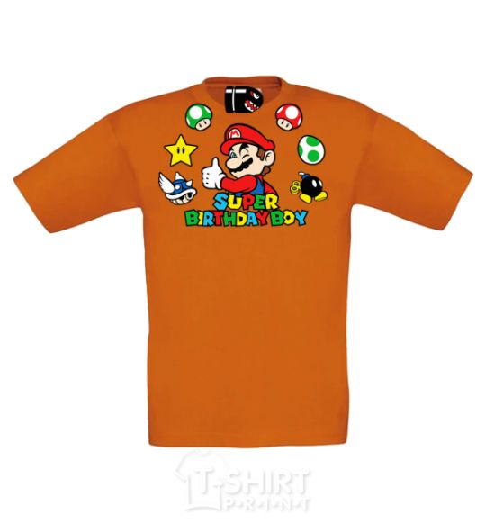 Kids T-shirt Super birthday boy cornsilk фото