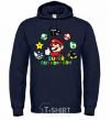 Men`s hoodie Super birthday boy navy-blue фото