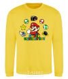 Sweatshirt Super birthday boy yellow фото