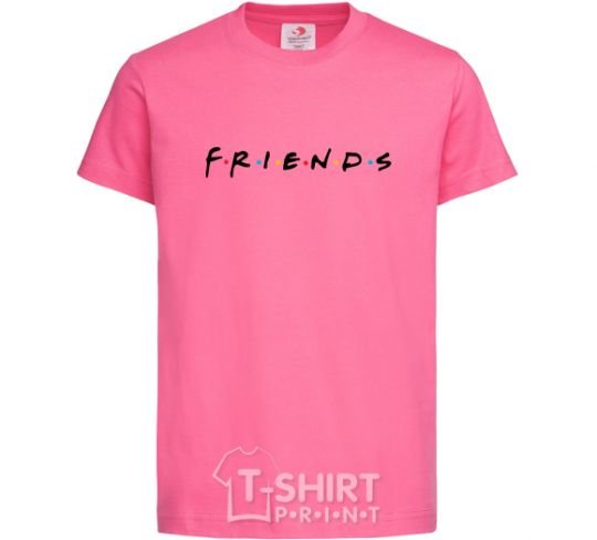 Детская футболка Friends logo Ярко-розовый фото