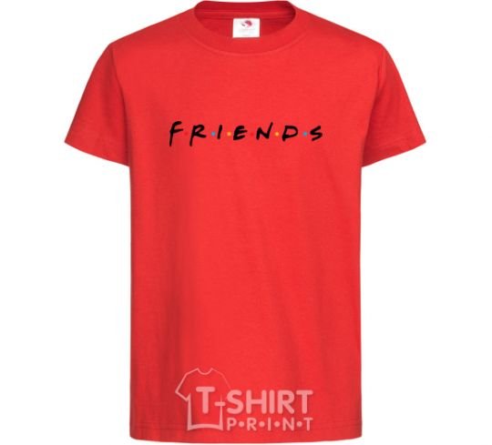 Детская футболка Friends logo Красный фото