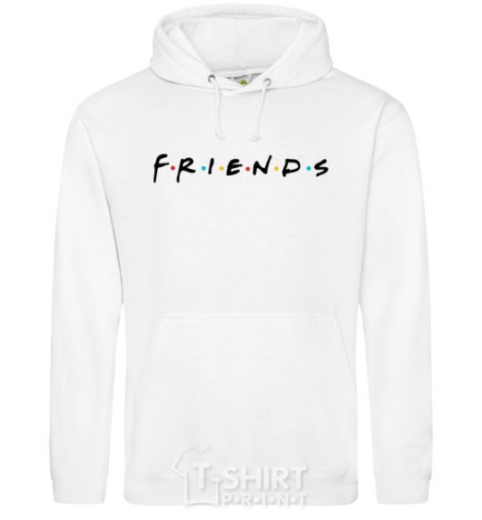 Men`s hoodie Friends logo White фото