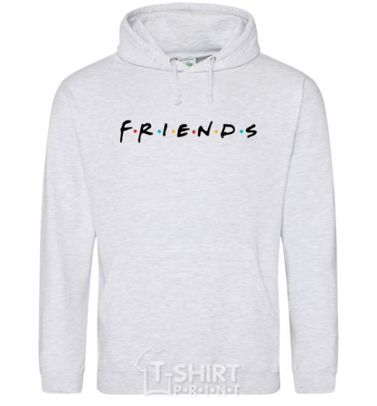 Men`s hoodie Friends logo sport-grey фото