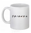 Ceramic mug Friends logo White фото