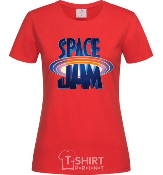 Women's T-shirt Space Jam red фото