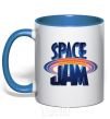 Mug with a colored handle Space Jam royal-blue фото