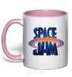 Чашка с цветной ручкой Space Jam Нежно розовый фото