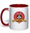 Чашка с цветной ручкой Looney Tunes Красный фото