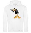 Men`s hoodie Daffy Duck V.1 White фото