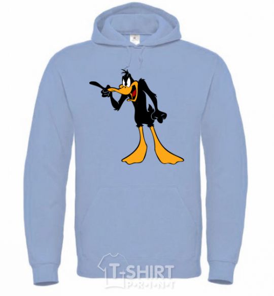 Men`s hoodie Daffy Duck V.1 sky-blue фото