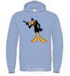 Men`s hoodie Daffy Duck V.1 sky-blue фото