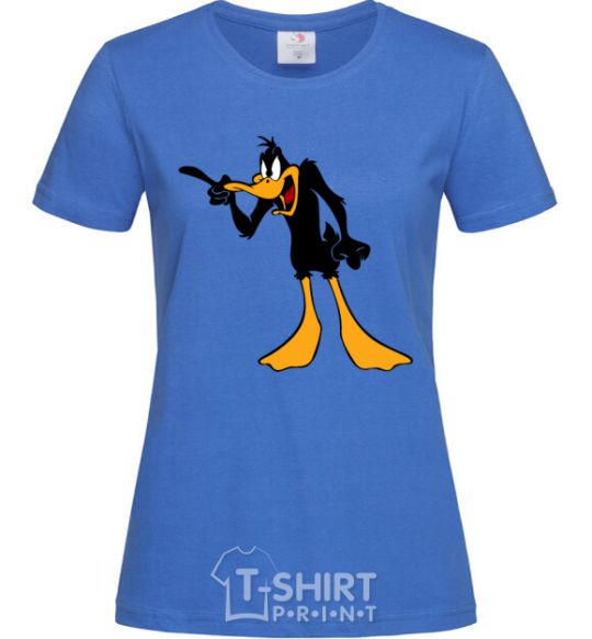 Women's T-shirt Daffy Duck V.1 royal-blue фото