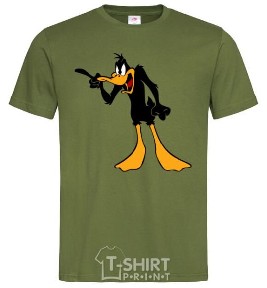 Мужская футболка Daffy Duck V.1 Оливковый фото