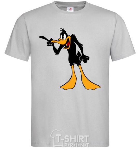 Men's T-Shirt Daffy Duck V.1 grey фото