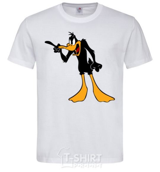 Men's T-Shirt Daffy Duck V.1 White фото