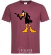Men's T-Shirt Daffy Duck V.1 burgundy фото