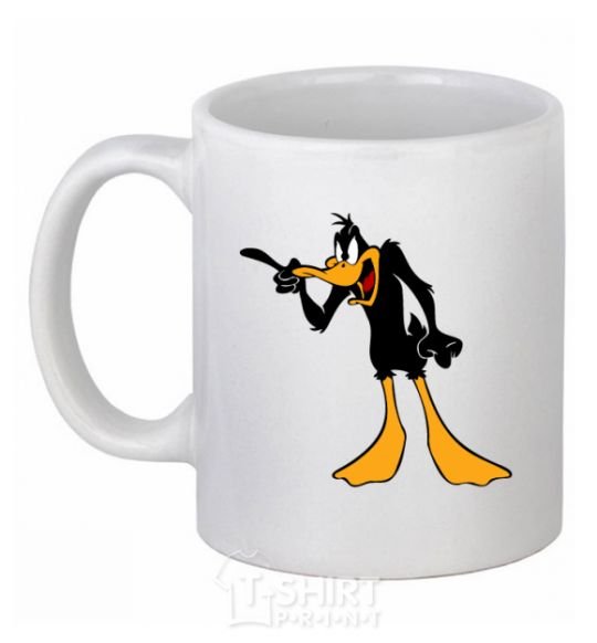 Ceramic mug Daffy Duck V.1 White фото