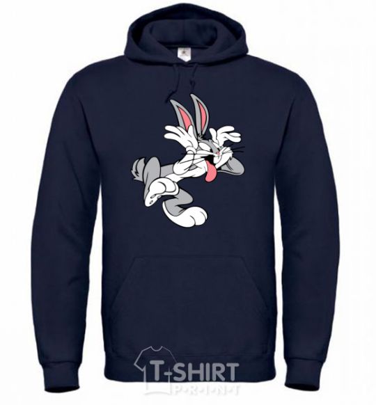 Men`s hoodie Bugs Bunny navy-blue фото