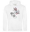 Men`s hoodie Bugs Bunny White фото