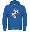 Men`s hoodie Bugs Bunny royal фото