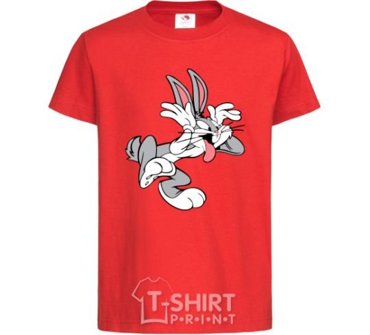 Kids T-shirt Bugs Bunny red фото