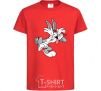 Kids T-shirt Bugs Bunny red фото