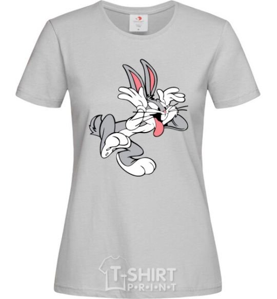 Women's T-shirt Bugs Bunny grey фото