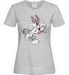 Women's T-shirt Bugs Bunny grey фото