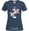 Women's T-shirt Bugs Bunny navy-blue фото