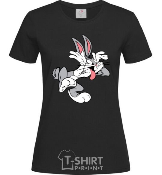 Women's T-shirt Bugs Bunny black фото