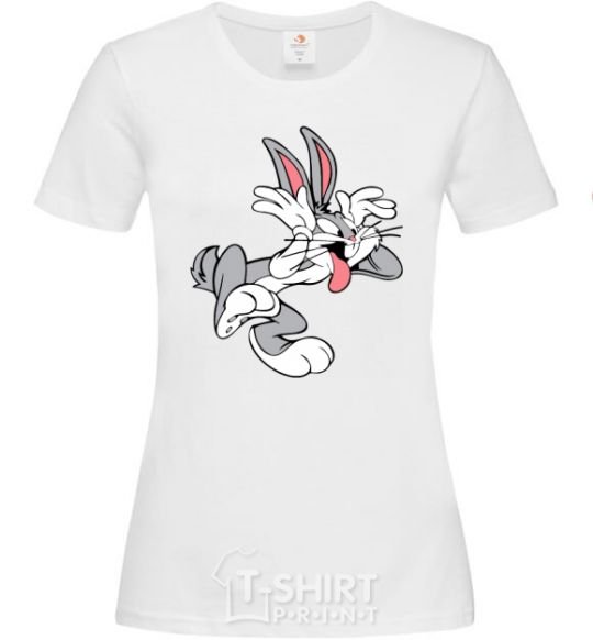 Женская футболка Bugs Bunny Белый фото