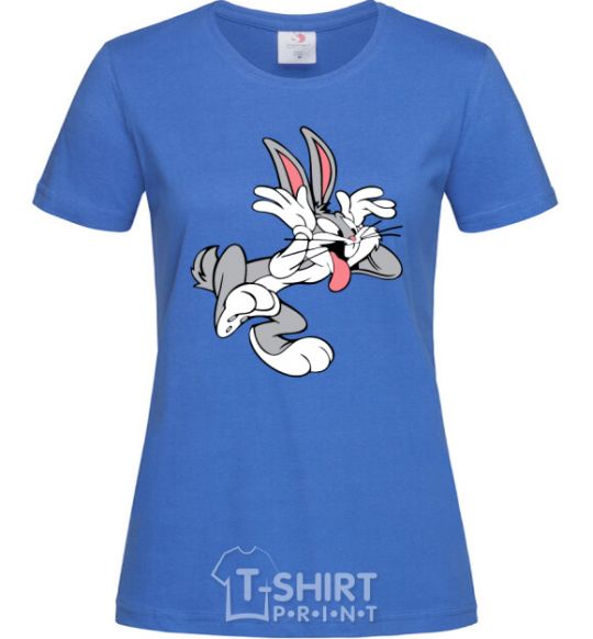 Женская футболка Bugs Bunny Ярко-синий фото