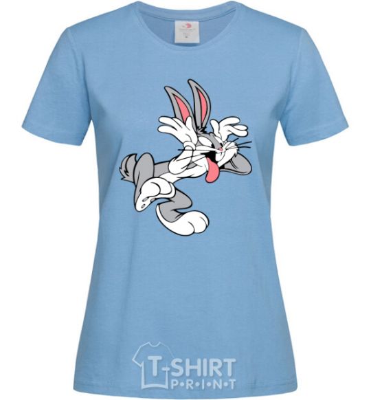 Women's T-shirt Bugs Bunny sky-blue фото