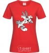 Women's T-shirt Bugs Bunny red фото