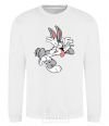 Sweatshirt Bugs Bunny White фото