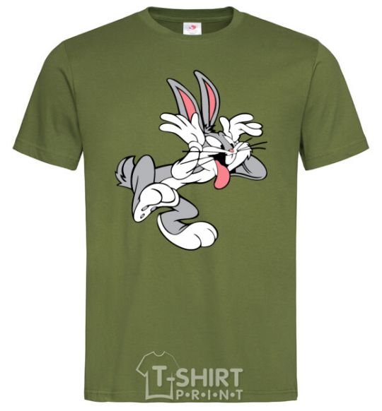 Мужская футболка Bugs Bunny Оливковый фото